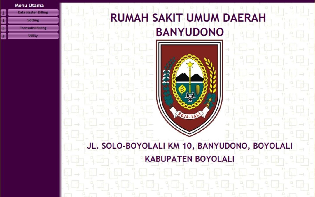 Sistem Informasi Administrasi Pasien, Billing System dan Inventory Farmasi RSUD Banyudono, Boyolali